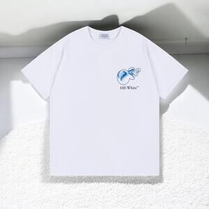 OFF-WHITE Crew neck, short sleeves Size L